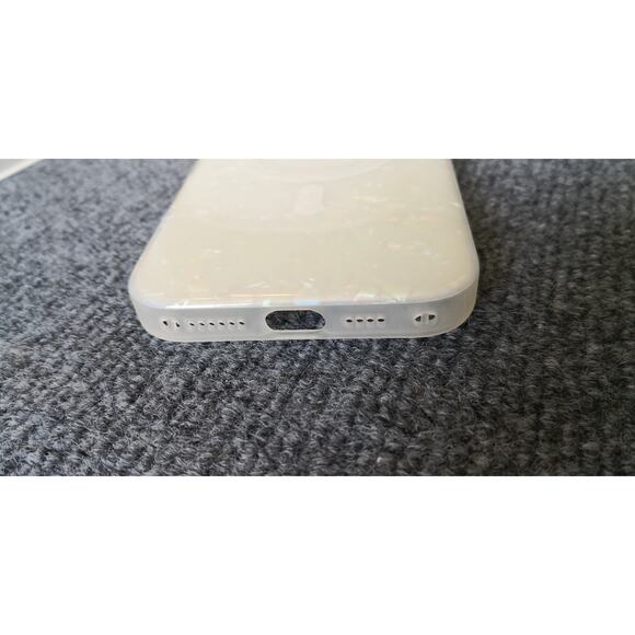 Case for iPhone 16 Pro Max. Lonli. White Pearl Tort Cover. Shiny. Magnetic - Picture 8 of 11